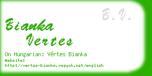 bianka vertes business card