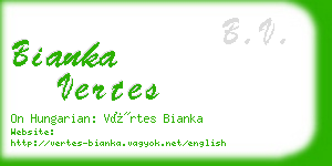 bianka vertes business card
